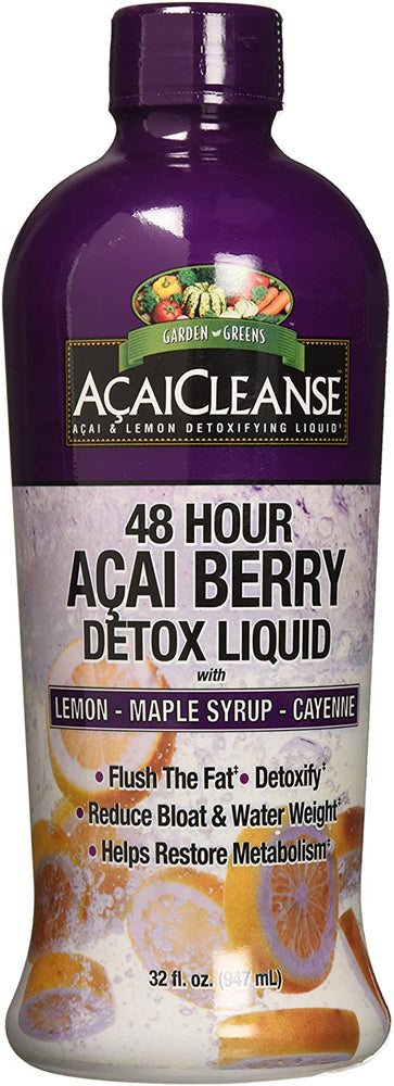 Acai Berry 48 hr Detox Liquid, 32 fl oz (947 mL) Bottle