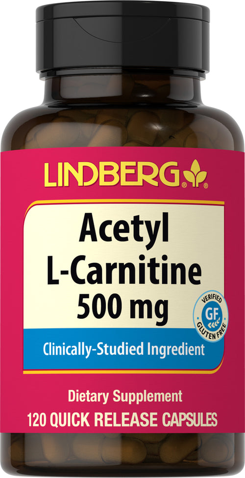 Acetil L-carnitina  500 mg 120 Cápsulas de liberación rápida     