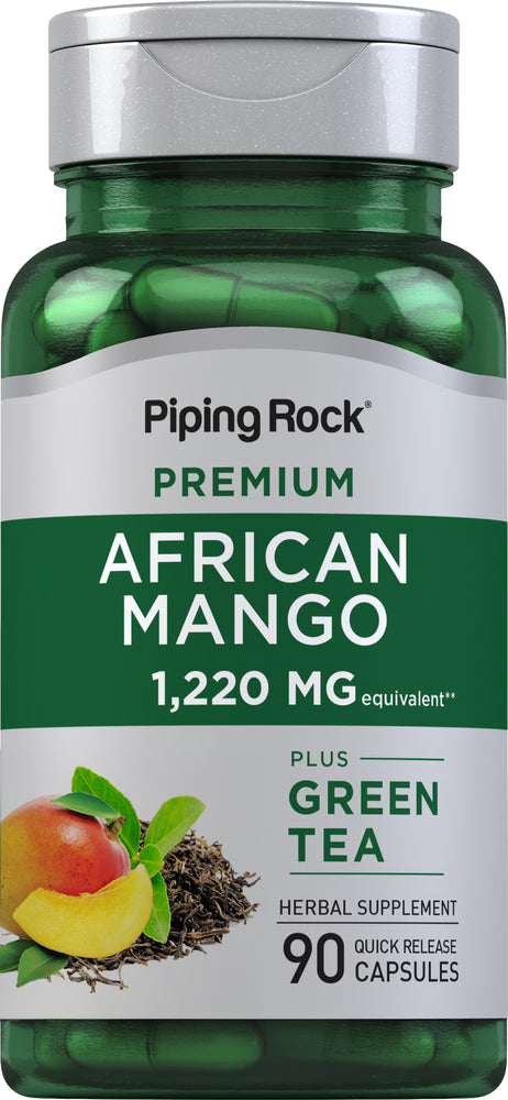 African Mango & Green Tea, 1220 mg, 90 Quick Release Capsules