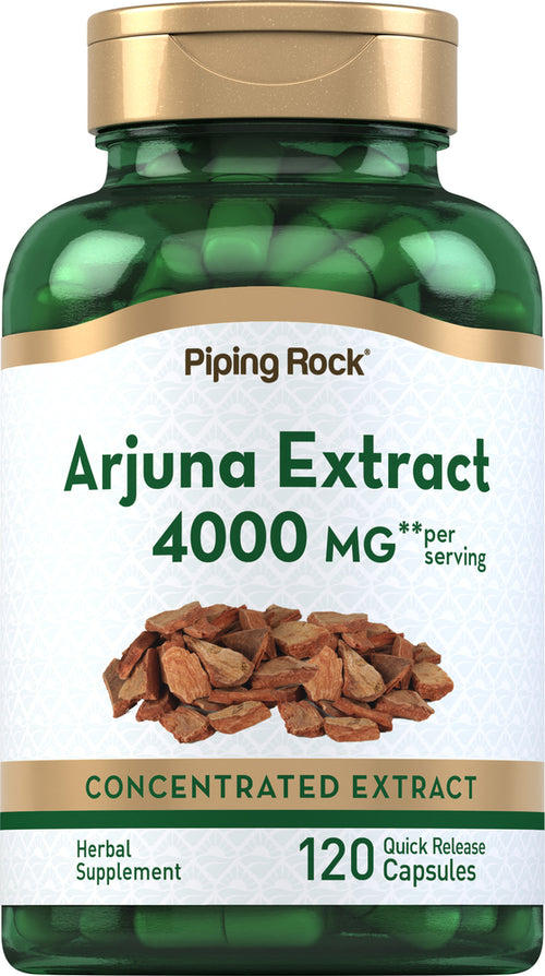 Arjuna  4000 mg (por porción) 120 Cápsulas de liberación rápida     