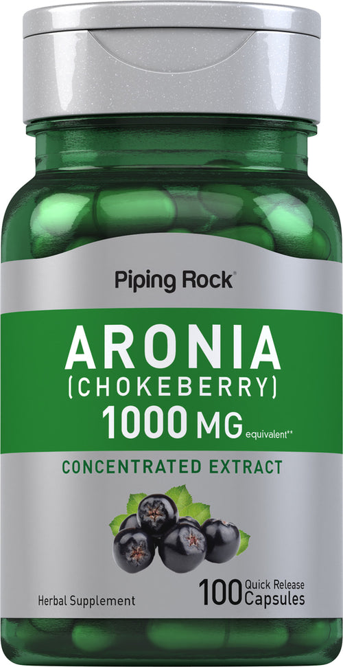 Aronia (Bayas) 1000 mg 100 Cápsulas de liberación rápida     