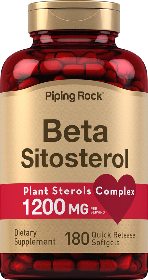 Beta Sitosterol, 1200 mg (per serving), 180 Quick Release Capsules