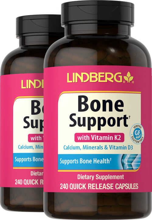 Bone Support with Vitamin K2, 240 Quick Release Capsules, 2  Bottles