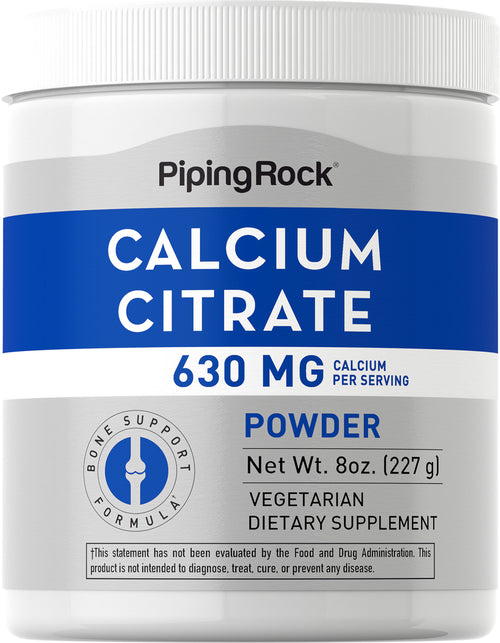 Calcium Citrate Powder, 8 oz (227 g) Bottle