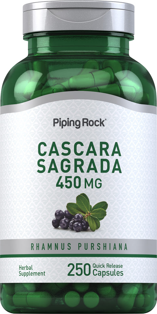 Cascara Sagrada, 450 mg, 250 Quick Release Capsules