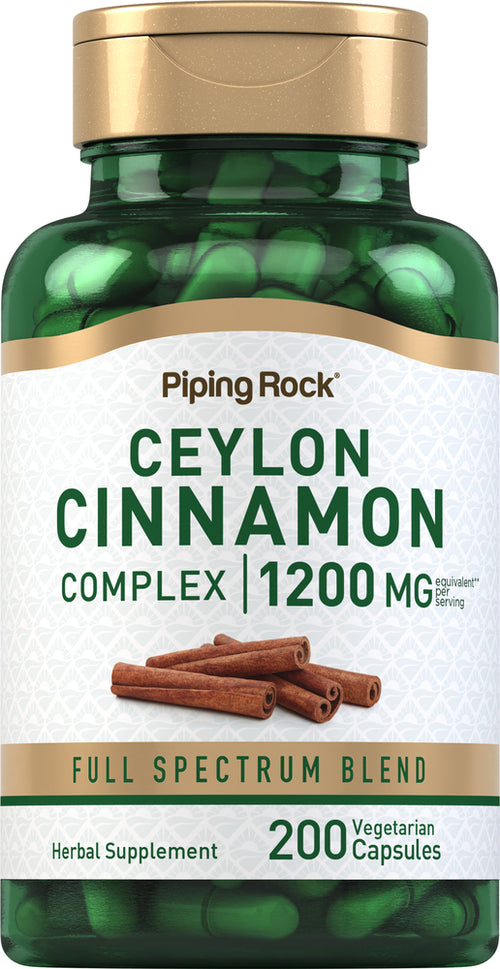 Ceylon Cinnamon Complex, 1200 mg (per serving), 200 Vegetarian Capsules