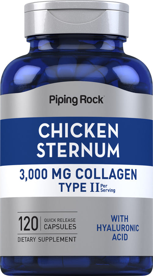 Chicken Sternum Collagen Type II, 3000 mg (per serving), 120 Quick Release Capsules