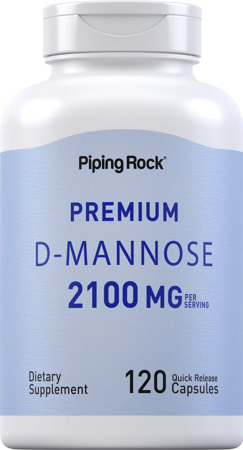 D-Mannose, 2100 mg (per serving), 120 Quick Release Capsules