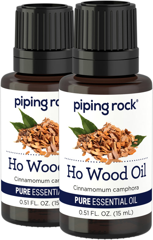 EDITED ITEM Ho Wood Pure Essential Oil (GC/MS Tested), 1/2 fl oz (15 mL) Dropper Bottle, 2  Dropper Bottles