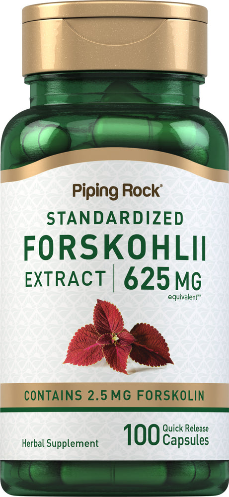 Forskohlii Coleus (Standardized Extract), 625 mg, 100 Quick Release Capsules