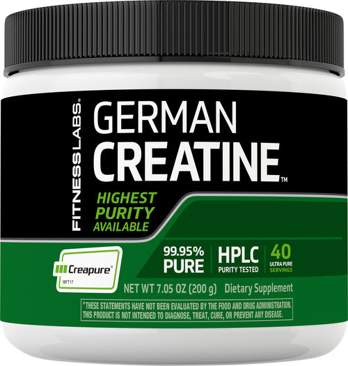 German Monohidrato de creatina (Creapure) 5000 mg (por porción) 7.05 oz 200 g Botella/Frasco  