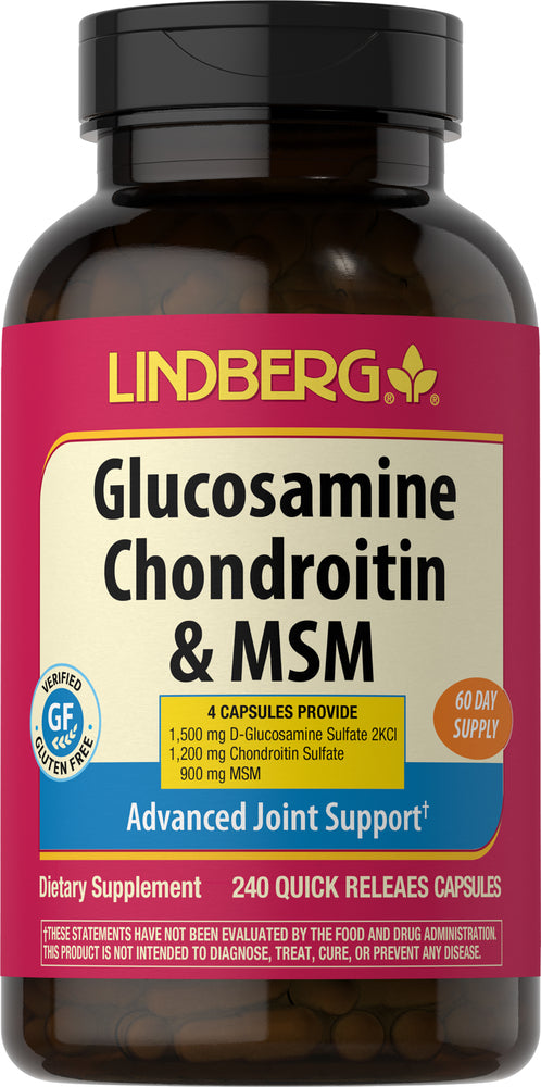 Glucosamine Chondrotin & MSM, 240 Quick Release Capsules