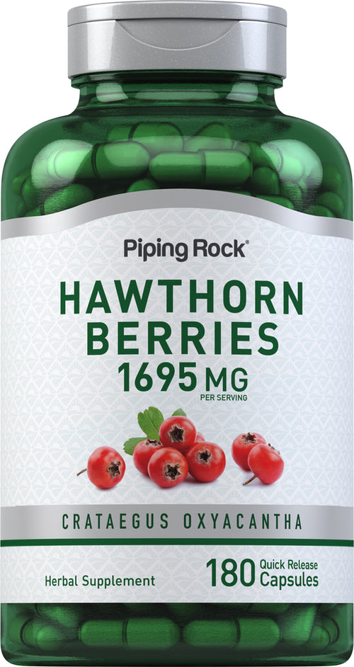 Hawthorn Berries, 1695 mg (per serving), 180 Quick Release Capsules