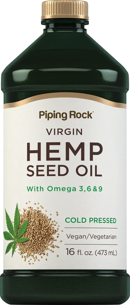 Hemp Seed Oil (Cold Pressed), 16 fl oz (473 mL) Bottle