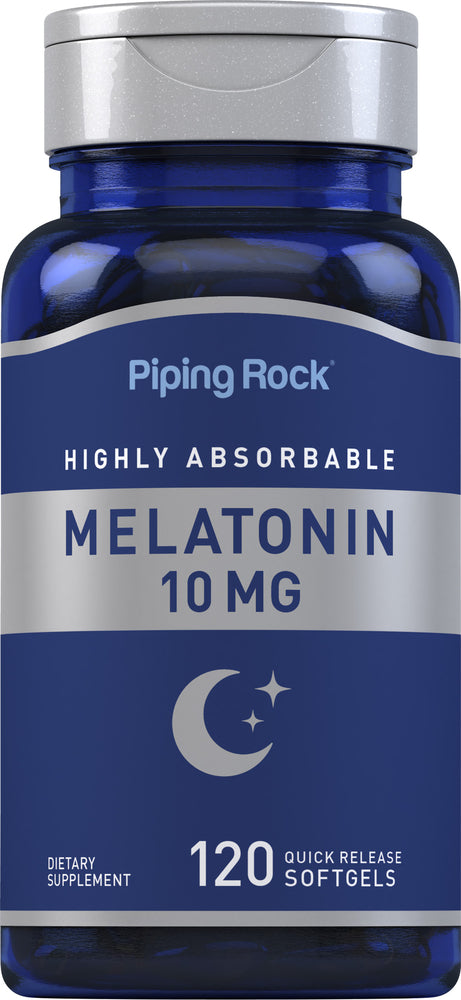 Highly Absorbable Melatonin, 10 mg, 120 Quick Release Softgels