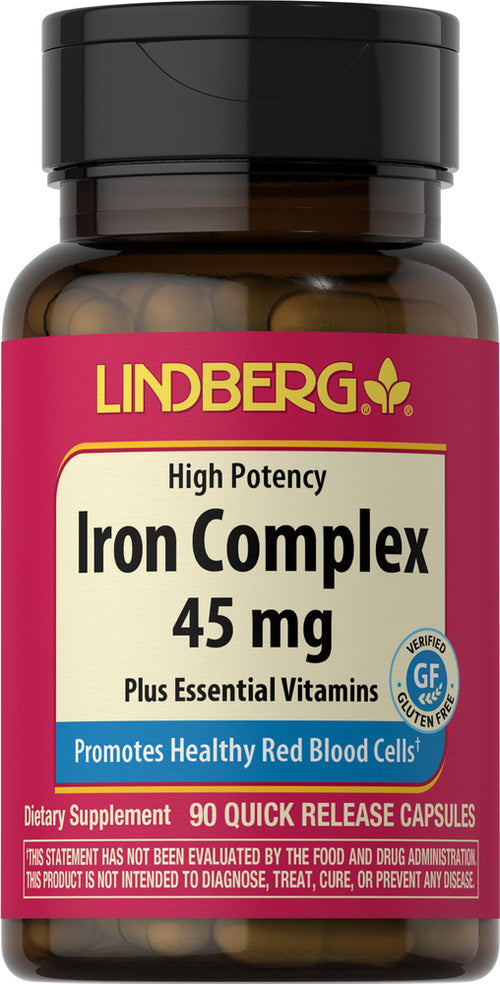 Iron Complex, 45 mg, 90 Quick Release Capsules