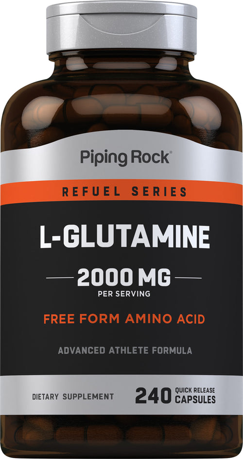 L-Glutamine, 2000 mg (per serving), 240 Quick Release Capsules