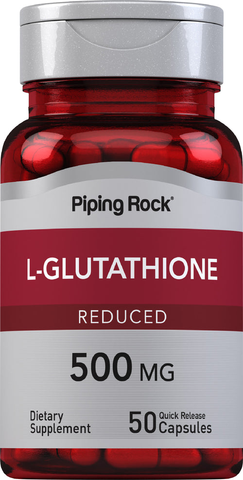 L-Glutathione (Reduced), 500 mg, 50 Quick Release Capsules