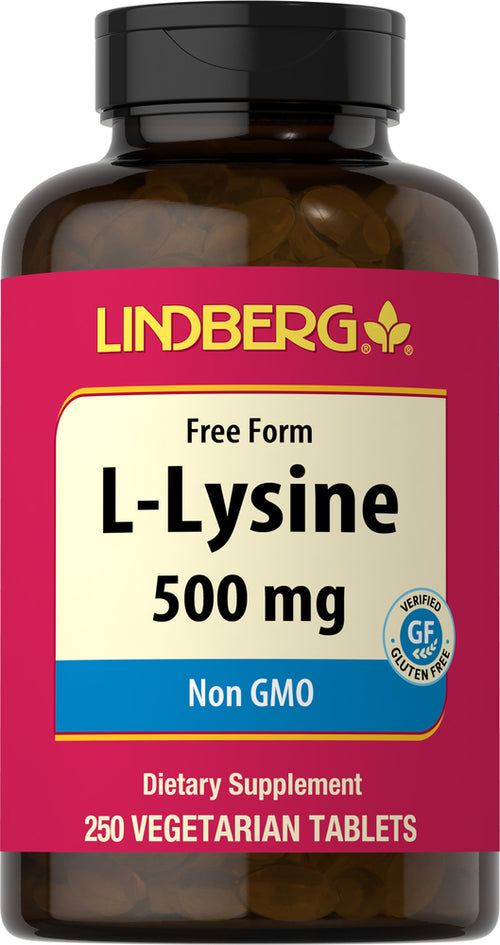 L-Lysine, 500 mg, 250 Vegetarian Tablets