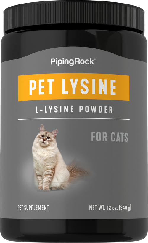 L-Lysine For Cats Powder, 12 oz (340 g) Bottle