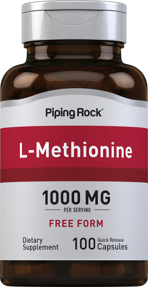 L-Methionine, 1000 mg (per serving), 100 Quick Release Capsules