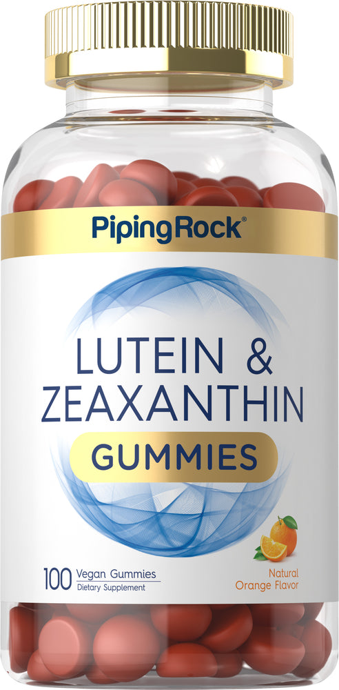 Lutein + Zeaxanthin (Natural Orange), 100 Vegan Gummies