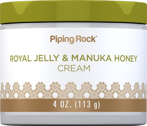 Manuka Honey Cream with Royal Jelly, 4 oz (113 g) Jar