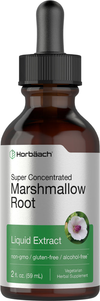 Extracto líquido de raíz de malvavisco - Sin alcohol 2 fl oz 59 mL Frasco con dosificador    