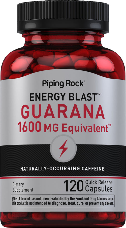 Mega Strength Guarana, 1600 mg, 120 Quick Release Capsules