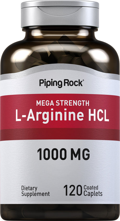 Mega Strength L-Arginine HCL, 1000 mg, 120 Coated Caplets