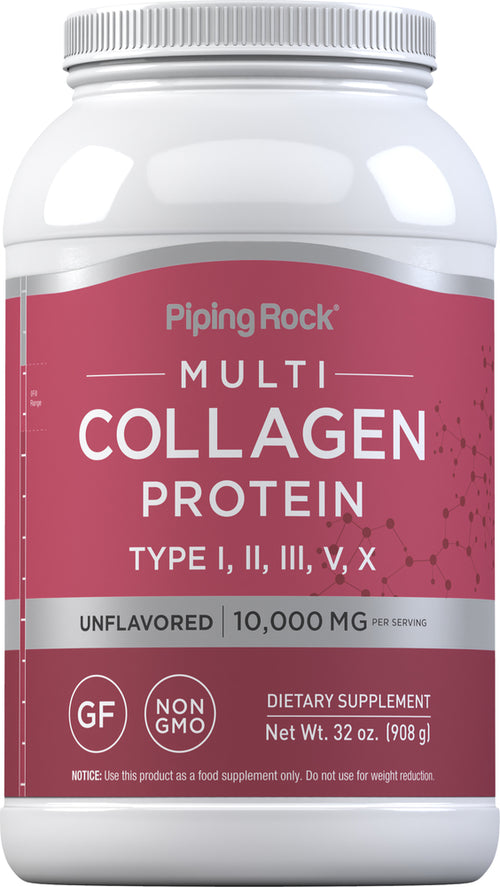 Multi Collagen Protein Powder, 10,000 mg (per serving), 32 oz (908 g) Bottle