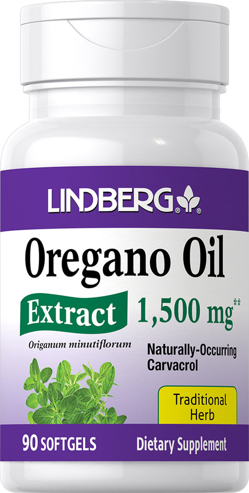 Extracto de aceite de orégano 1500 mg 90 Perlas     