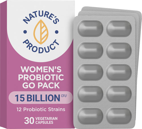 Probiotic 15 Billion CFU Women’s Care Go-Pack, 30 Vegetarian Capsules