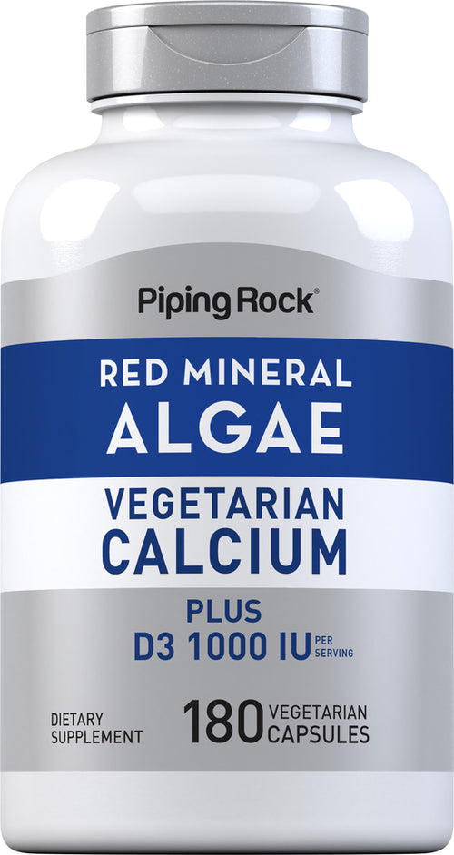 Red Mineral Algae (Aquamin Plant Based Calcium), 180 Vegetarian Capsules