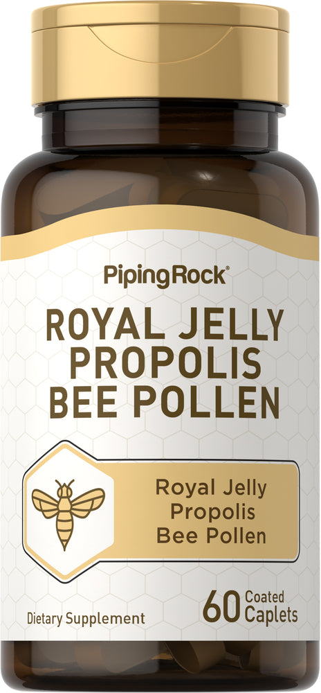 Royal Jelly, Propolis & Bee Pollen, 60 Coated Caplets