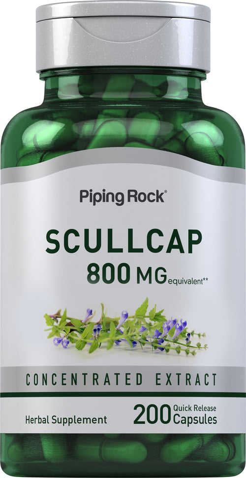 Scullcap Herb, 800 mg, 200 Quick Release Capsules