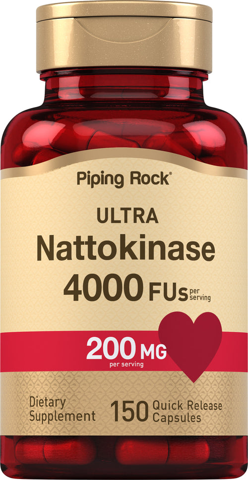 Ultra Nattokinase 4000 FU, 200 mg (per serving), 150 Quick Release Capsules