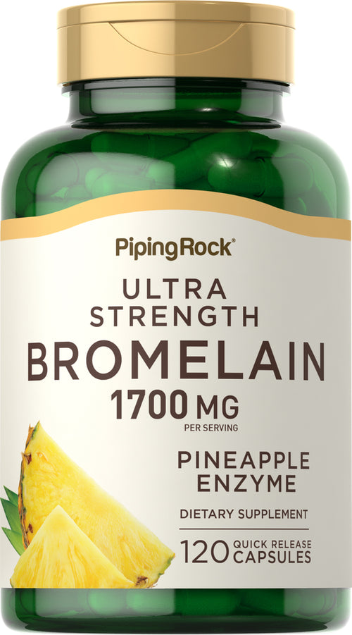 Ultra Strength Bromelain, 1700 mg (per serving), 120 Quick Release Capsules