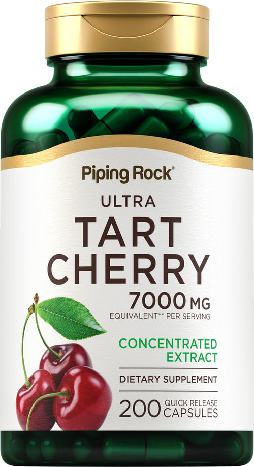 Ultra Tart Cherry, 7000 mg (per serving), 200 Quick Release Capsules