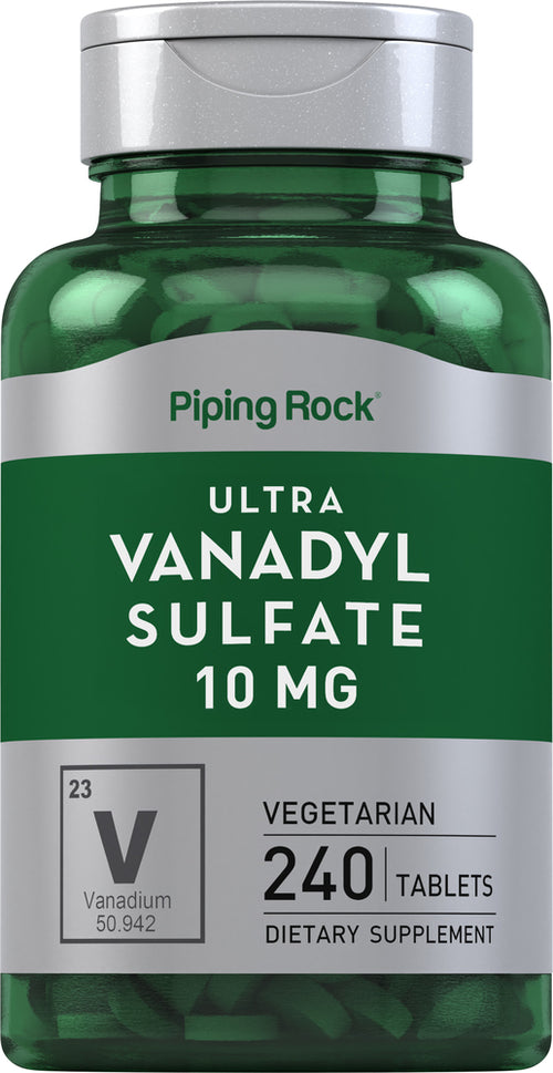 Ultra Vanadyl Complex (Vanadium), 10 mg, 240 Vegetarian Tablets