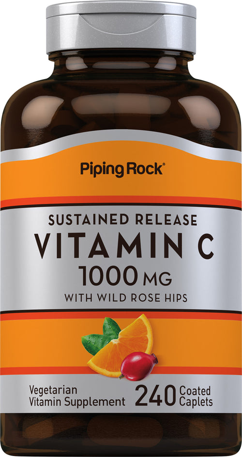 Vitamin C 1000 mg with Rosehips Timed Release, 240 Coated Caplets