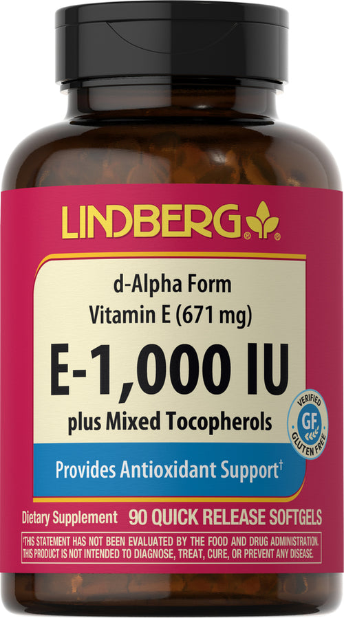 Vitamin E plus Mixed Tocopherols, 1000 IU, 90 Softgels