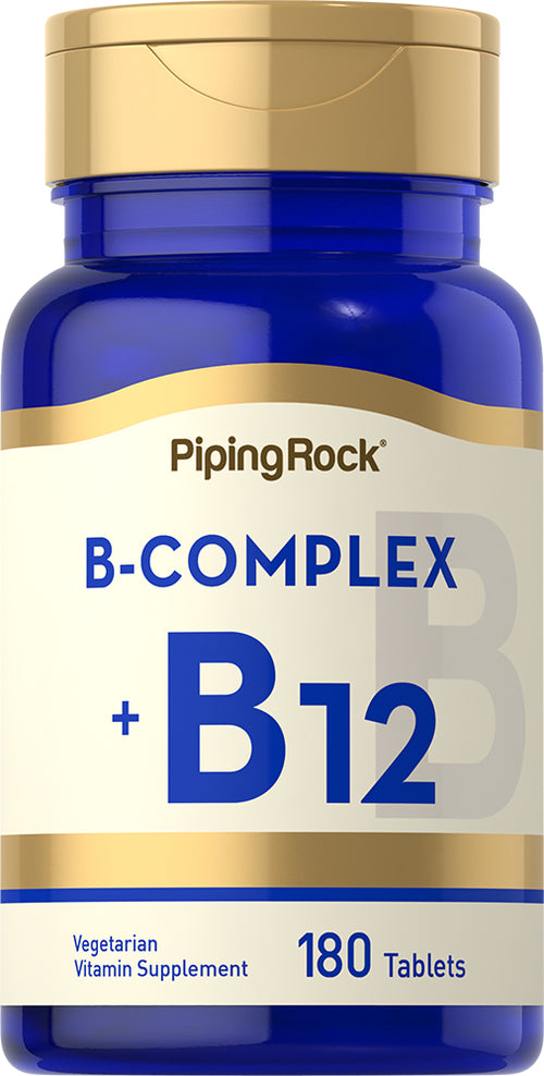 B Complex Plus Vitamin B-12, 180 Tablets