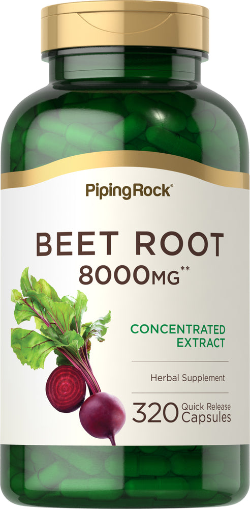 Beet Root Concentrated Extract, 8000 mg, 320 Quick Release Capsules