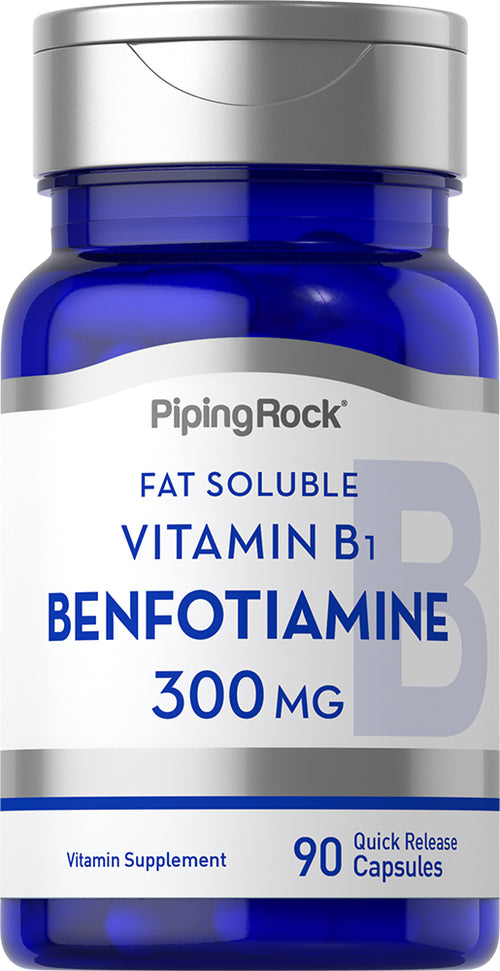 Benfotiamina (vitamina B1 soluble en grasas) 300 mg 90 Cápsulas de liberación rápida     