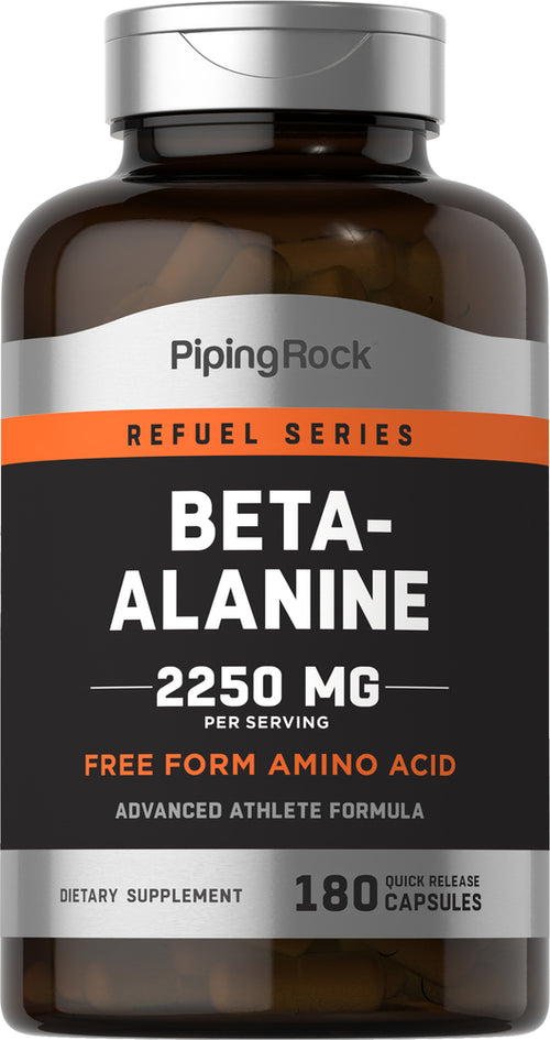 Beta Alanine, 2250 mg (per serving), 180 Quick Release Capsules