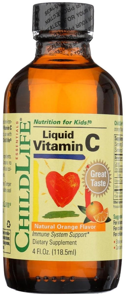 Vitamina C líquida para niños (sabor naranja) 4 fl oz 118.5 mL Botella/Frasco    