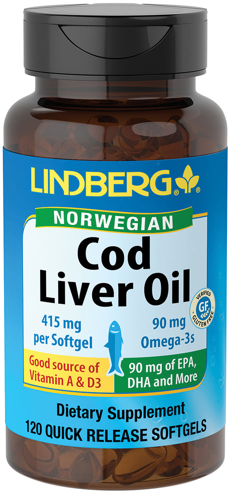 Aceite de hígado de bacalao  (Norwegian) 415 mg 120 Cápsulas blandas de liberación rápida     