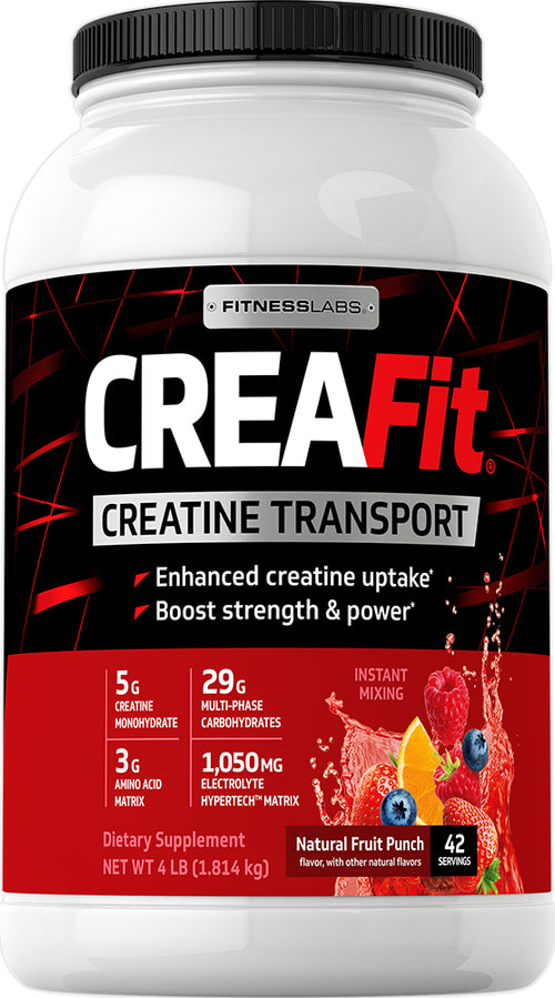 Creatine Transport Fruit Punch CreaFit, 4 lb (1.814 kg) Bottle