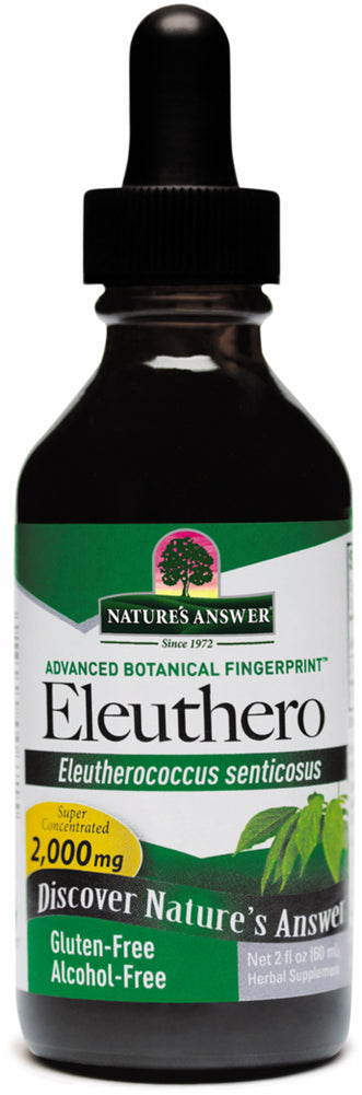 Eleuthero Root Liquid Extract Alcohol Free, 2 fl oz (59 mL) Dropper Bottle